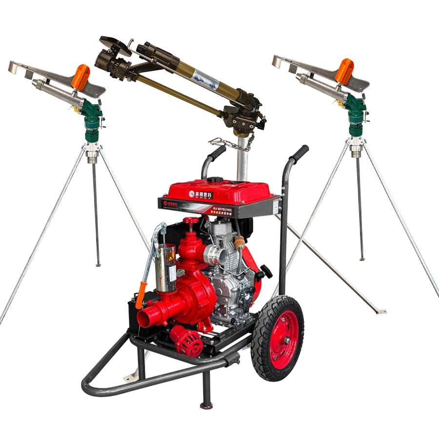 密云一体式灌溉机组 全套喷枪水带配齐 抗旱浇地神器